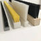 PVC Nylon Base Board Tufted Scrub Flat Lath Brush And Plate Brushes For CNC