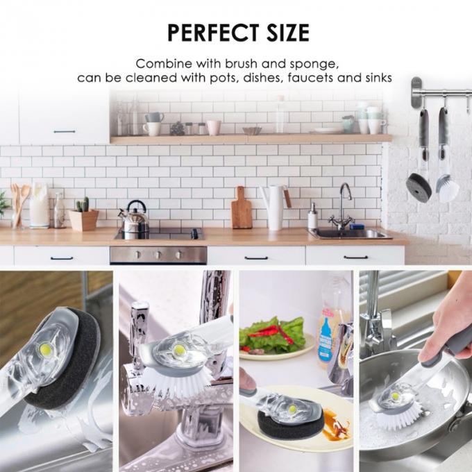 二重目的タイプ クリーニング ブラシ、台所鍋の洗剤用具、スクラバーの皿ボールの洗浄スポンジの台所皿の洗浄ブラシの鍋のブラシ