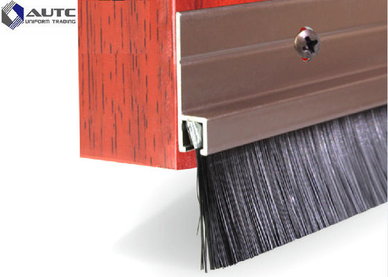 Dustproof Door Industrial Wire Brush Flame Proof Nylon Bristle PVC Holder Bottom