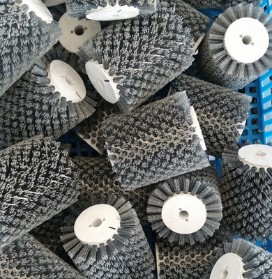PP Core Brush Roller Cleaning With Abrasive Nylon Wire For Dust Removal