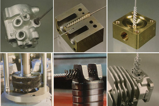 Metal Surface Polishing And Deburring Pipe Brush On Inner Wall Of Pipeline