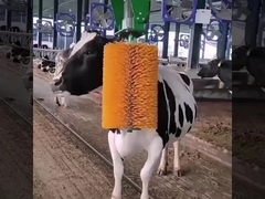 農場 自動 スイング 牛 掻き ブラシ マッサージ エンジン 黄色 緑